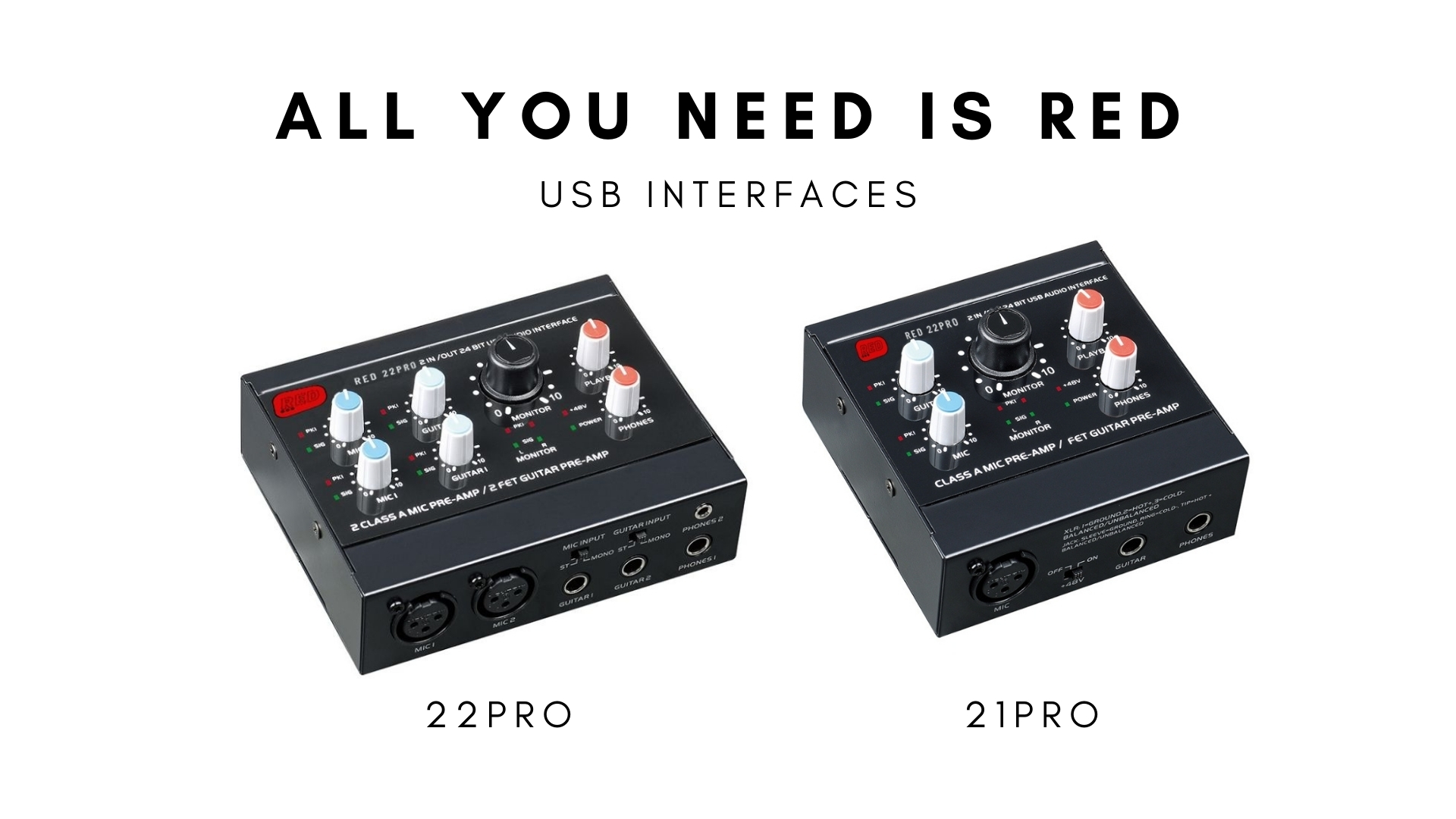 USB INTERFACES - ALL YOU NEED IS RED